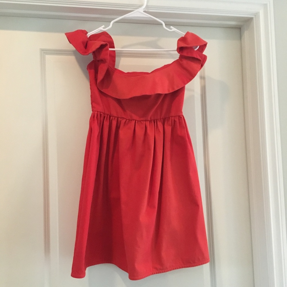 A Piece Apart red off shoulder mini dress